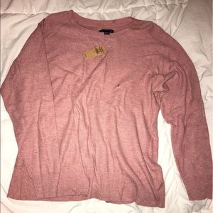American Eagle pink lightweight sweater